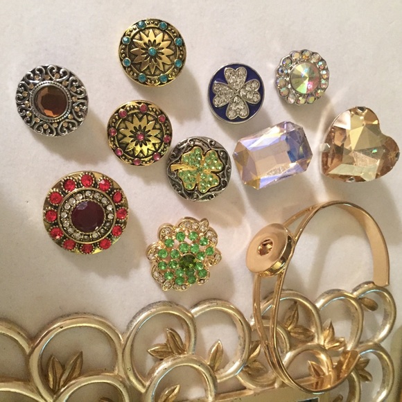 NEW 18mm Gold Ginger Snap Bracelet w/10 Snaps!💖 - Picture 2 of 8